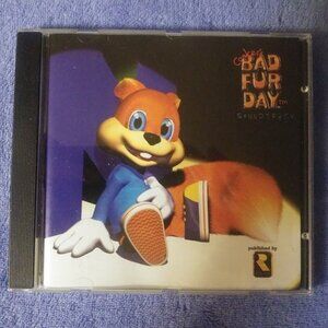 Original 2001 Conker's Bad Fur Day Video Game Soundtrack CD Nintendo 64 RARE OOP